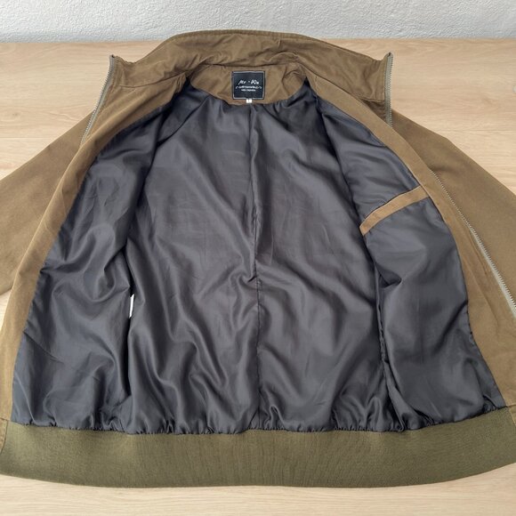 Mr. Wu Homme Men's Military-Inspired Olive Green Field Jacket Size L *Runs small - Picture 7 of 16